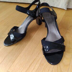 Elegant Black High Heels Sandals, Bandolino, Size - 8 M